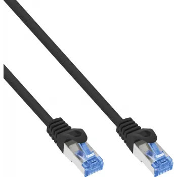 InLine® Cat.6A S/FTP LSZH patchkabel, CCA, zwart, 2m, 50-pack