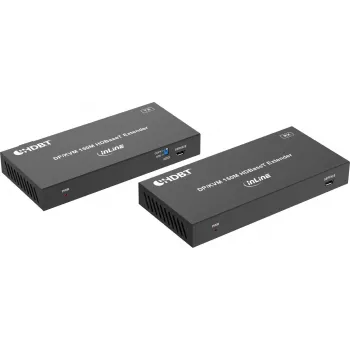 InLine® KVM-extender, DP 4K/60Hz, HDBaseT, 100m, set (57885N)