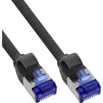 150 stuks B-pack InLine® Slim Cat.6A S/FTP LSZH patchkabel zwart 0,30 m