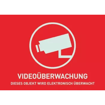 ABUS Waarschuwingssticker camerabewaking, 148x105 mm (AU1320)