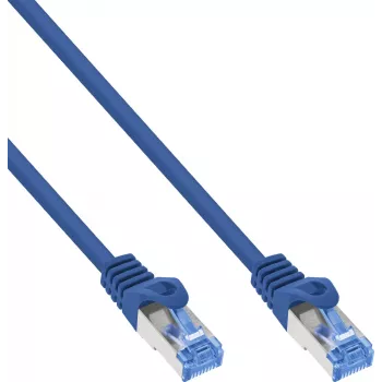 INLINE B-72603B 40-pack Cat.6A S/FTP LSZH patchkabel, CCA, blauw, 3 m