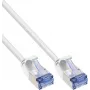InLine® Slim U/FTP Cat.6A patchkabel, wit, 10 m