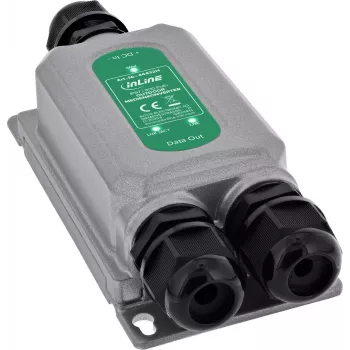 InLine® PoE+ mediaconverter outdoor IP67 IK10 1 Gb/s RJ45 SFP