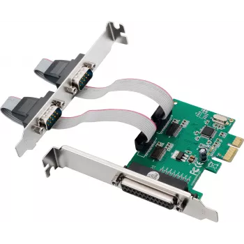InLine® PCIe-interfacekaart, 2x RS-232 + 1x parallelpoort