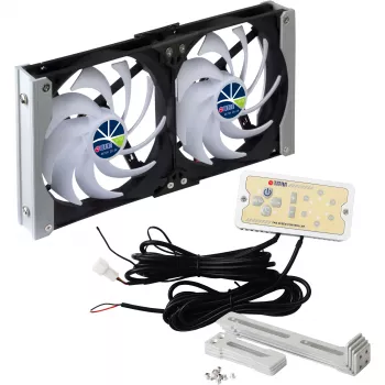 Titan TTC-SC20(A)/V2+ dubbele koelkastventilator 92x25mm IP55 met timer en gelijkrichter