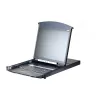ATEN KL1108VN 8-poorts 19 inch LCD KVM over IP-switch, Dual Rail, US-toetsenbord