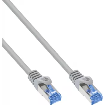 INLINE B-72655 Cat.6A S/FTP LSZH patchkabel, CCA, grijs, 0,50 m, 100-pack