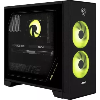 MSI MAG Infinite Z 8B 9NVPR7-051AT gaming-desktop-pc, AMD Ryzen 7 9700X, 16GB DDR5, 1TB NVMe SSD, NVIDIA GeForce RTX 5070, Windows 11 Home, zwart