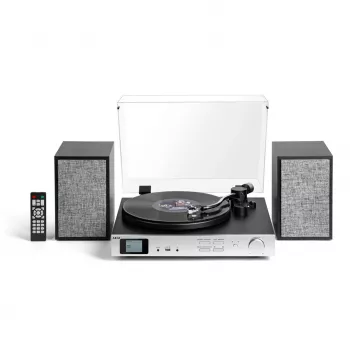 AKAI ATT-500SP platenspeler met riemaandrijving, externe luidsprekers, Bluetooth, USB-opname, zwart