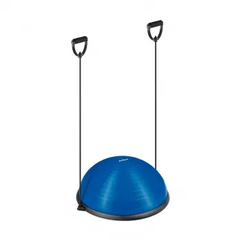 REBEL ACTIVE half bal balance trainer 58 cm met pomp - zwart/blauw