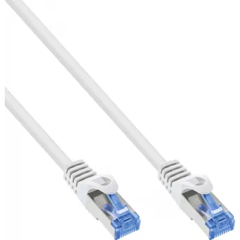 INLINE B-72601W 80-pack Cat.6A S/FTP LSZH patchkabel, CCA, wit, 1 m