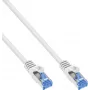 INLINE B-72601W 80-pack Cat.6A S/FTP LSZH patchkabel, CCA, wit, 1 m