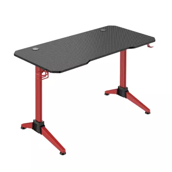 LogiLink gaming-bureau 120x60 cm RGB rood frame