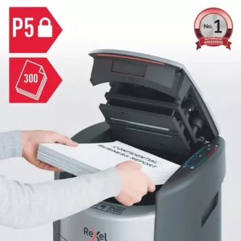 Rexel ShredMax AutoFeed+ 300M micro-cut documentenversnipperaar P-5, 300 vel automatische invoer, 25L bak