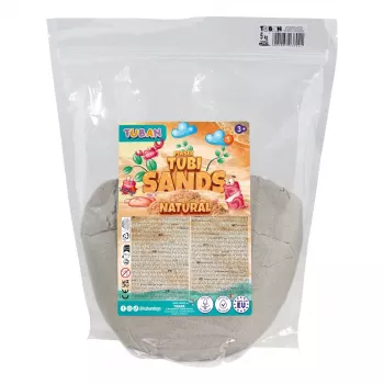 TUBAN TU3802 natuurlijk dynamisch zand 5 kg – vormbaar speelzand voor kinderen vanaf 3 jaar