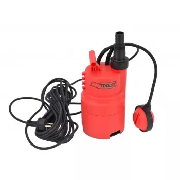 AWTOOLS AW85000 dompelpomp voor vuil water 750W 12500L/h 8m opvoerhoogte met vlotter en meervoudige adapter