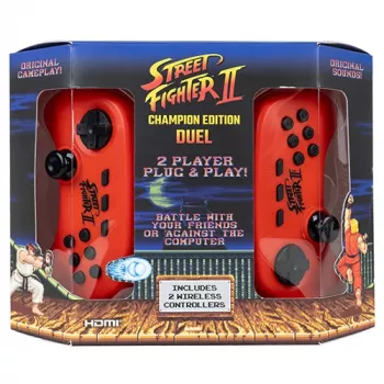 FIZZ CREATIONS Street Fighter II Duel retro-arcadeconsole met 621 spellen, HDMI/AV, 2 controllers