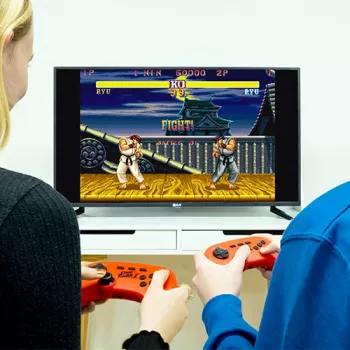 FIZZ CREATIONS Street Fighter II Duel retro-arcadeconsole met 621 spellen, HDMI/AV, 2 controllers