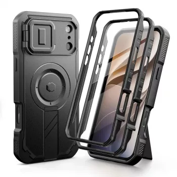 TECH-PROTECT Kevlar MagSafe 2-pack case voor iPhone 17 Pro Max / 18 Pro Max - zwart