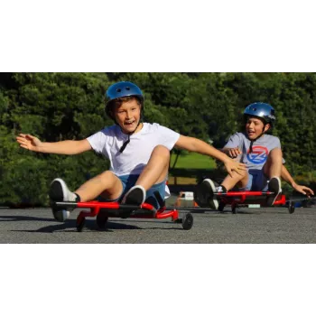 EzyRoller Drifter X driftkart op voetkracht, 4-12 jaar, roze