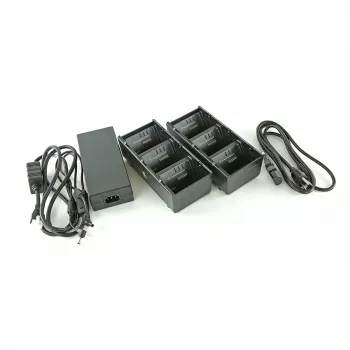Zebra 3-slot acculader met Y-kabel - acculader - uitgangsaansluitingen: 3 - Verenigde Staten (verpakking van 2)