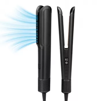 StayBeauty by Extralink M-17936F Wet-to-Dry hetelucht-styler met droogfunctie, 1200W, Zwart/Roze