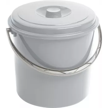 CURVER emmer met deksel 10L grijs