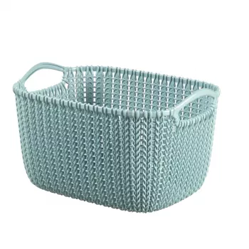 CURVER mand Knit S rechthoekig 8L 30x22x17cm blauw