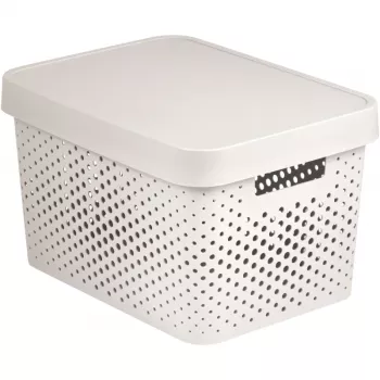 CURVER Recycled Infinity 17L opbergbox wit 36x27x22cm