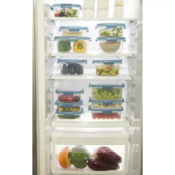 CURVER Smart Eco Fresh rechthoekige bewaarbox 2L met luchtdicht groen deksel