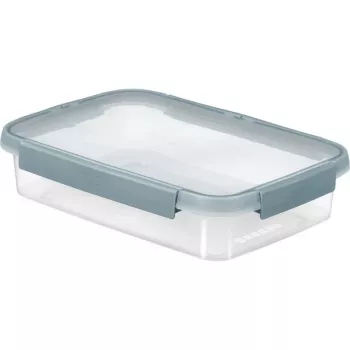 CURVER Smart Eco Fresh rechthoekige bewaarbox 3,5L transparant met groen deksel