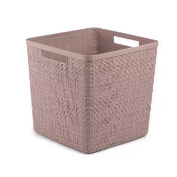 CURVER mand Jute vierkant 17L 28x28x27cm roze