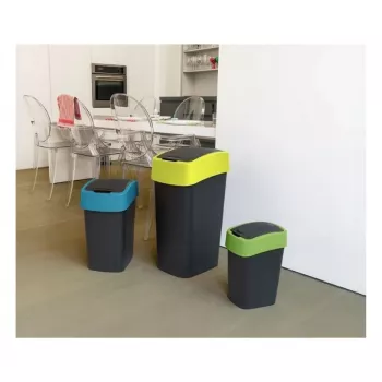 CURVER Flip Bin 45L afvalbak zwart/geel