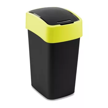 CURVER Flip Bin 25L afvalbak zwart/geel