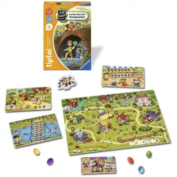 Ravensburger tiptoi Team SMART onderzoekt: Op het spoor van de kroonjuwelen – interactief detective-bordspel voor kinderen van 6 tot 10 jaar, 1–4 spelers, Duitstalig, tiptoi-pen vereist