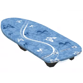 LEIFHEIT Air Board Table Compact strijkplank 70x30 cm, Thermo-Reflect, ultra-licht EPP, opvouwbaar, wit/blauw
