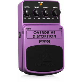 Behringer OD300 overdrive/distortion effectpedaal paars, zwart