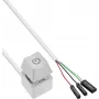 InLine computer power switch remote cable, wit, 2 m