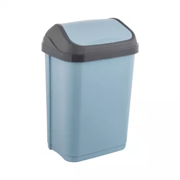 KEEEPER afvalemmer met draaideksel 25L Swantje 33,5x25,5x53,5cm blauw