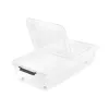 keeeper Leo onderbed-opbergbox met deksel en wielen, 53 L, transparant, 77 x 58 x 16 cm