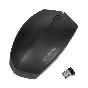 TYPHOON TI021 dual-mode draadloze optische muis, Bluetooth 4.2 & 2.4 GHz, zwart