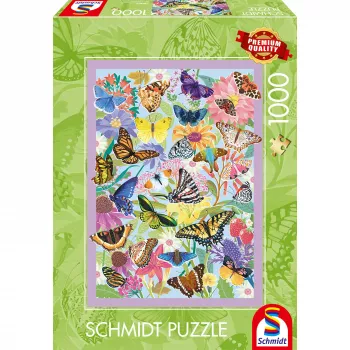 Schmidt Spiele Schmetterlingstreiben puzzel van 1000 stukjes