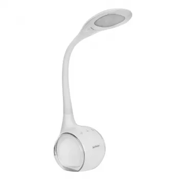 Activejet AJE-RAINBOW 2 LED-bureaulamp met RGB-basis, flexibele arm, dimbaar, touchbediening, 7W hoofdlamp, 350lm, 2800K-6500K, zwart