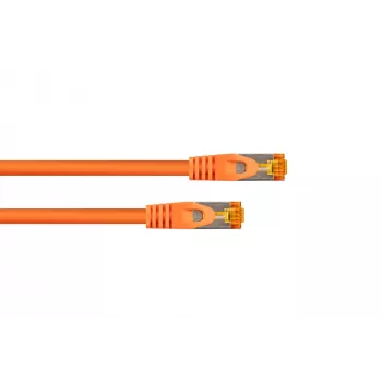 Kabelmeister RJ45-patchkabel Cat. 7 S/FTP, TPE-mantel, halogeenvrij, oranje, 7,5 m