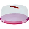 CURVER ronde taartdoos Ø34,7x15,6cm rood met transparant deksel