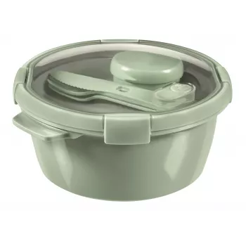 CURVER vershouddoos Lunch Kit rond 1,6L Smart Eco To Go Ø22x10cm Soft Green