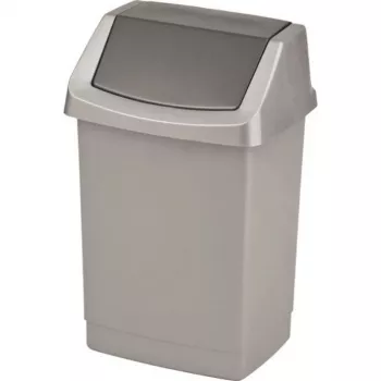 CURVER Click-it 50L pedaalemmer 38,5x33,5x63,5cm zilver