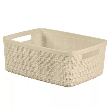 CURVER mand Jute S 5L 27x20x11cm crème