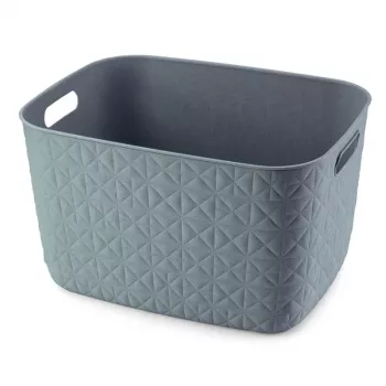 CURVER Softex L opbergmand 19L rechthoekig petrol geweven textuur