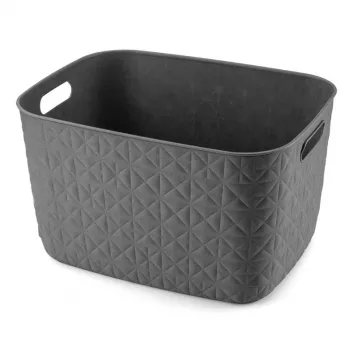 CURVER Softex L 19L opbergmand, donkergrijs, 37,9 x 29,2 x 22,1 cm